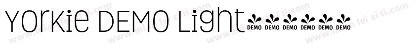 Yorkie DEMO Light字体转换